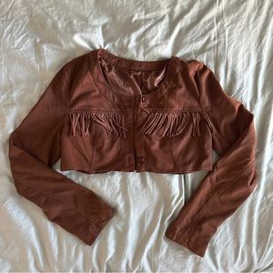 HANDMADE Cowboy super cropped jacket
